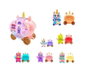 Bizak Carroza Reino Magico con Figura Unicornio Sorpresa y Accesorios 24,5x24x16 cm