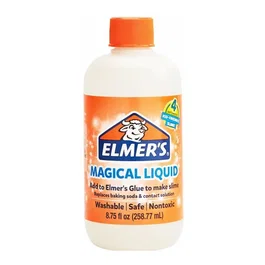Elmer's 2079477, Cola líquida mágica blanca para manualidades infantiles, kit de arte, botella 259 ml, no tóxico, CE