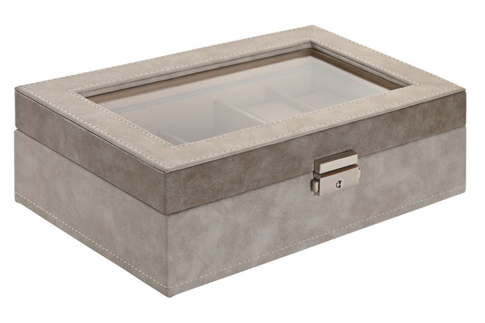 DKD Home Decor Joyero Tradicional Gris Marron 25 x 16.5 x 8 cm DKD Home Decor Joyero Tradicional Gris Marron 25 x 16.5 x 8 cm