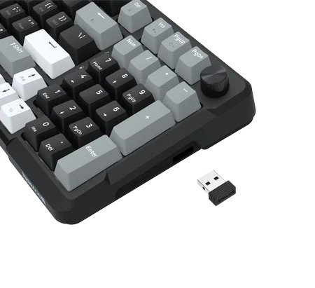 Redragon ARLOKKS QMK K742 Teclado Mecánico Inalámbrico Bluetooth/RGB 98 Teclas Negro