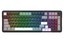 Redragon ARLOKKS QMK K742 Teclado Mecánico Inalámbrico Bluetooth/RGB 98 Teclas Negro