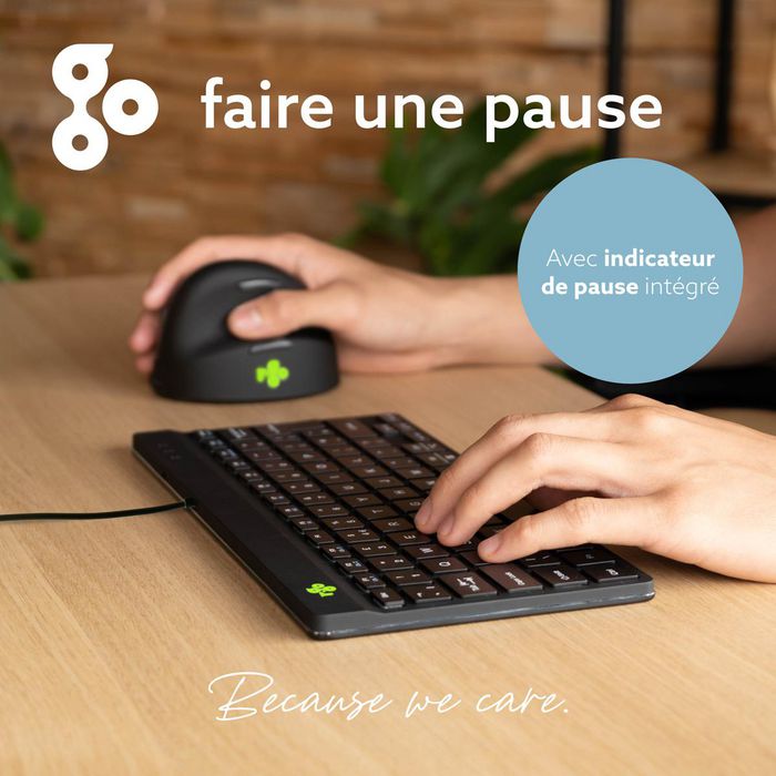 R-Go Tools R-Go Compact Break Teclado Ergonómico QWERTY Negro con Cable