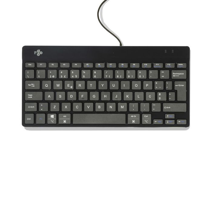 R-Go Tools R-Go Compact Break Teclado Ergonómico QWERTY Negro con Cable