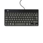 R-Go Tools R-Go Compact Break Teclado Ergonómico QWERTY (PT) con Software de Descanso, Negro, con Cable