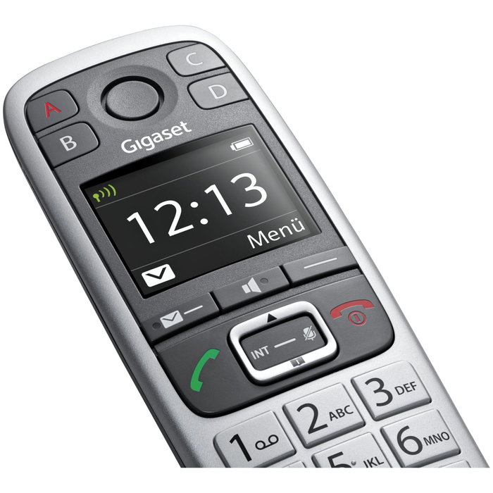 Gigaset E560HX Teléfono DECT/analógico Inalámbrico Gris, Plata