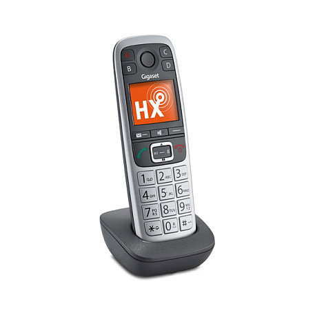 Gigaset E560HX Teléfono Inalámbrico DECT/Analógico Manos Libres Identificador de Llamadas Gris Plata