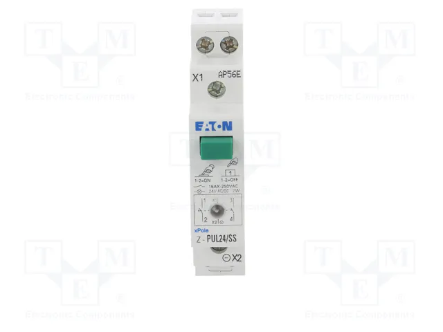 EATON ELECTRIC Interruptor de botón Z-PU verde con LED EATON ELECTRIC Interruptor de botón Z-PU verde con LED