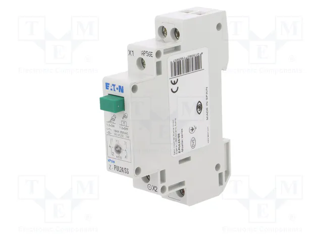 EATON ELECTRIC Interruptor de botón Z-PU verde con LED EATON ELECTRIC Interruptor de botón Z-PU verde con LED