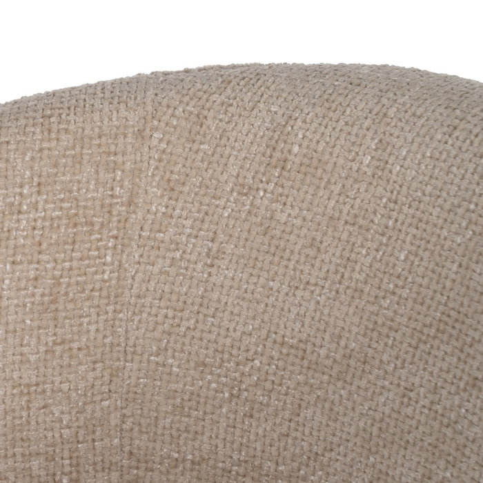 Silla Crema Tejido-Metal Salón 53 X 53 X 77 cm (Set de 2)