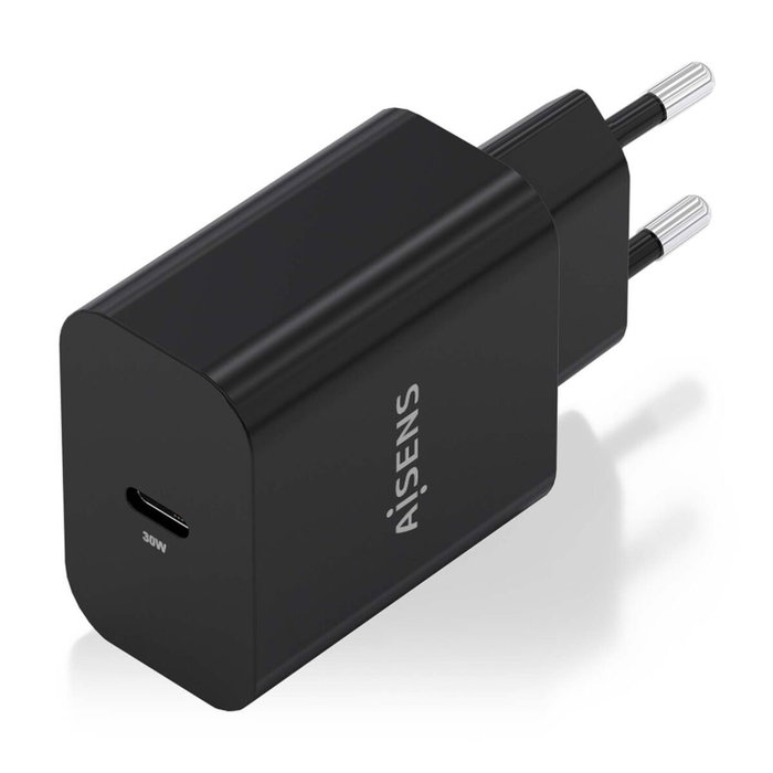 AISENS Cargador GaN USB-C 30W Negro A110-0941 AISENS Cargador GaN USB-C 30W Negro A110-0941
