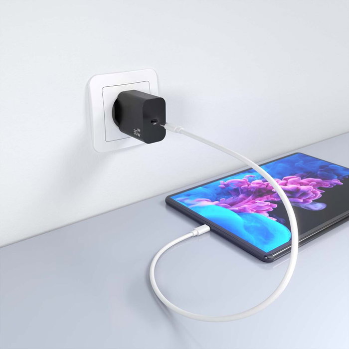 AISENS Cargador GaN USB-C 30W Negro A110-0941 AISENS Cargador GaN USB-C 30W Negro A110-0941