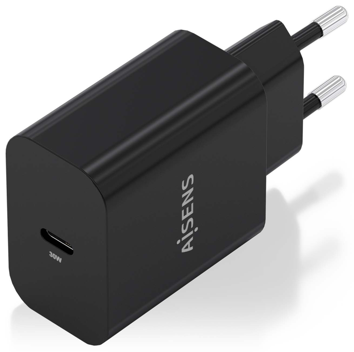 AISENS Cargador GaN USB-C 30W Negro A110-0941 AISENS Cargador GaN USB-C 30W Negro A110-0941