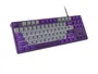 Fury Kanabo K2 Teclado Mecánico USB Qwerty US Blanco Retroiluminado Blanco Gris Morado