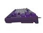 Fury Kanabo K2 Teclado Mecánico USB Qwerty US Blanco Retroiluminado Blanco Gris Morado