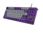 Fury Kanabo K2 Teclado Mecánico USB Qwerty US Blanco Retroiluminado Blanco Gris Morado