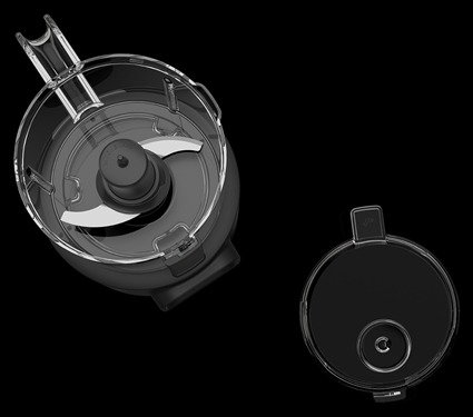 KitchenAid Picadora Inalámbrica 5KFCR500BM sin Batería Negro Mate 1.18 L