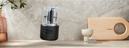 KitchenAid Picadora Inalámbrica 5KFCR500BM sin Batería Negro Mate 1.18 L