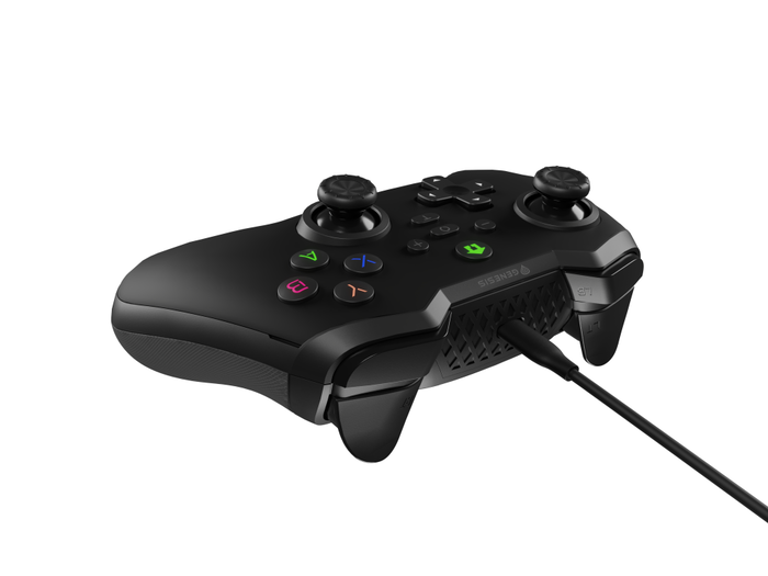 GENESIS Mangan 300 Gamepad Negro USB Analógico/Digital para Android, Nintendo Switch, PC