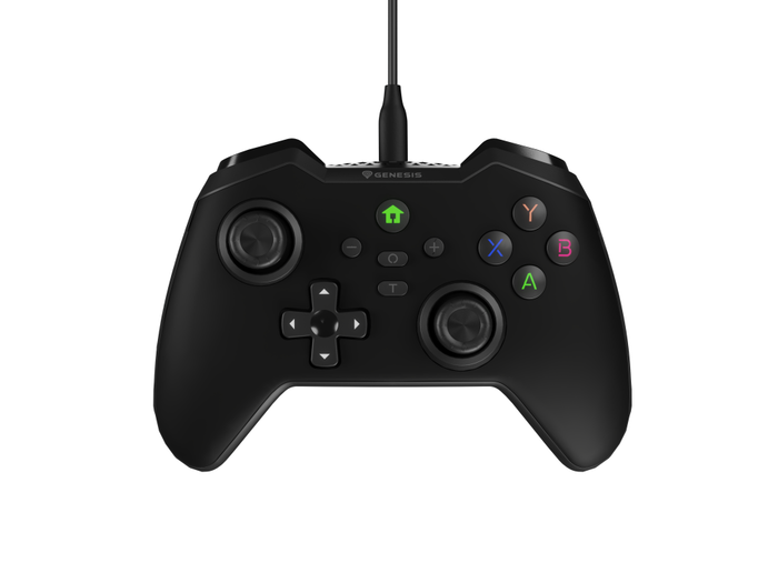 GENESIS Mangan 300 Gamepad Negro USB Analógico/Digital para Android, Nintendo Switch, PC