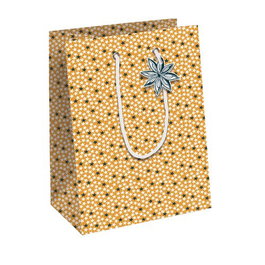 Bolsa De Papel Clairefontaine Kraft Decorado 25X22X10 Cm Citricos Navidad Pack De 6