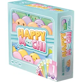 Happy Mochi Juego de Cartas Cigomático Juego de Mesa Familiar para 2 a 6 Jugadores A Partir de 8 Años 20 Min Tamaño Portátil Práctico AABSL85628