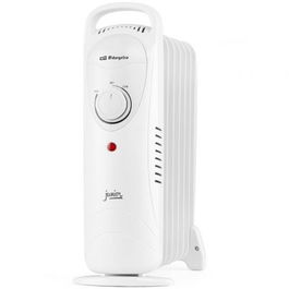 Orbegozo Radiador de Aceite RO 1020 Junior 1000W 7 Elementos Caloríficos Termostato Regulable Silencioso Compacto
