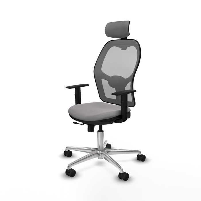 PIQUERAS Y CRESPO Silla de oficina Jorquera Gris con mecanismo Sincro/Traslack PIQUERAS Y CRESPO Silla de oficina Jorquera Gris con mecanismo Sincro/Traslack