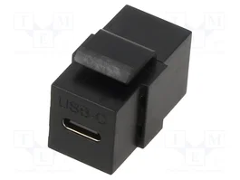 GOOBAY Conector USB Keystone USB C de 100W, negro