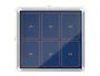 Nobo Vitrina de anuncios Premium Plus fieltro azul 6xA4 con cerradura y marco de aluminio