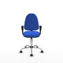 PIQUERAS Y CRESPO Silla de oficina Aýna Azul con Brazos Fijos