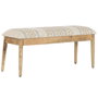 DKD Home Decor Descalzadora de Algodón y Mango con Bordado Ikat
