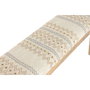 DKD Home Decor Descalzadora de Algodón y Mango con Bordado Ikat
