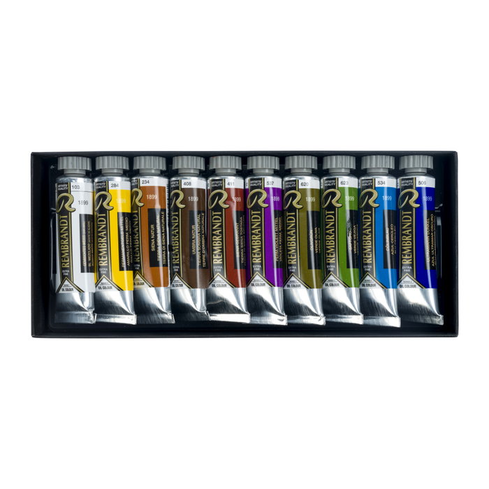Rembrandt Set de pinturas al óleo selección para paisajes | 10 x 15 ml