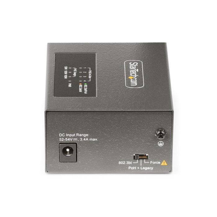 StarTech.com Inyector PoE++ 4 Puertos Multigigabit AS445C-POE-INJECTOR 160W 5Gbps Carcasa Metálica