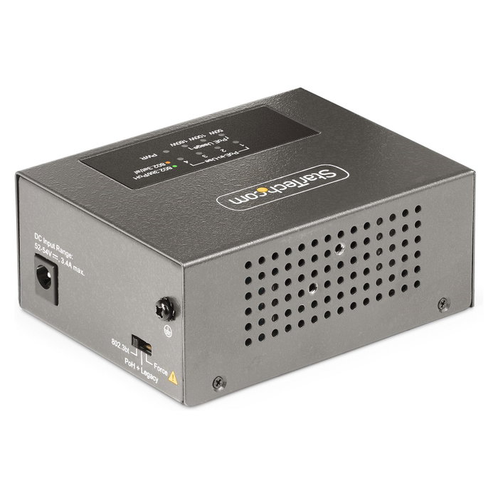 StarTech AS445C-POE-INJECTOR Inyector PoE++ de 4 puertos, 160W, 5Gbps StarTech AS445C-POE-INJECTOR Inyector PoE++ de 4 puertos, 160W, 5Gbps