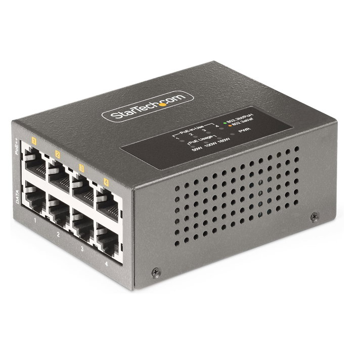 StarTech AS445C-POE-INJECTOR Inyector PoE++ de 4 puertos, 160W, 5Gbps StarTech AS445C-POE-INJECTOR Inyector PoE++ de 4 puertos, 160W, 5Gbps