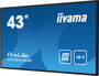 iiyama LE4341S-B1 pantalla de señalización Pantalla plana para señalización digital 108 cm (42.5") LCD 350 cd / m² Full HD Negro 18/7