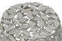 DKD Home Decor Mesita Auxiliar de Aluminio con Hojas Plateado