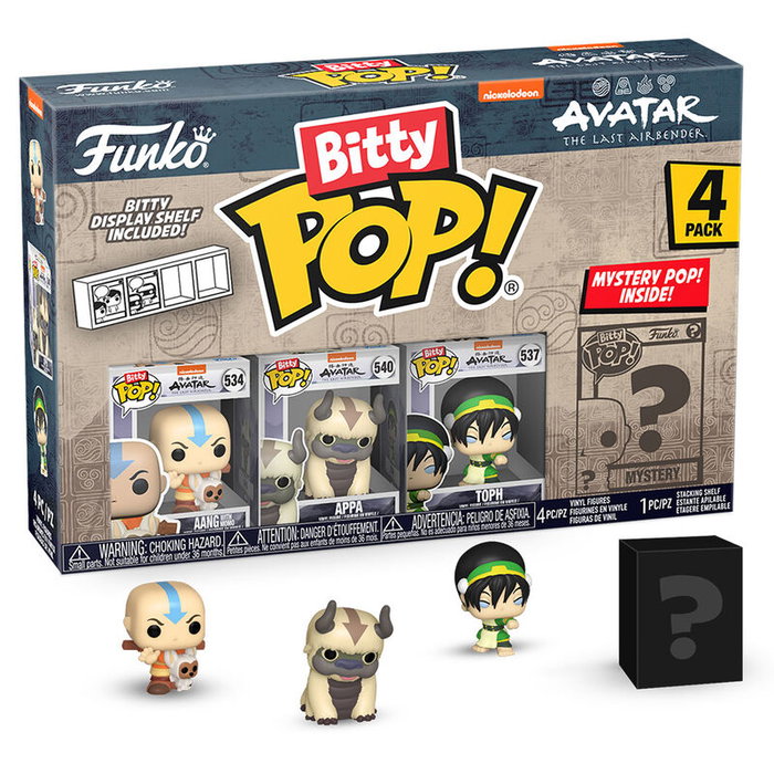 FUNKO Blister 4 figuras Bitty POP Avatar The Last Airbender Aang FUNKO Blister 4 figuras Bitty POP Avatar The Last Airbender Aang