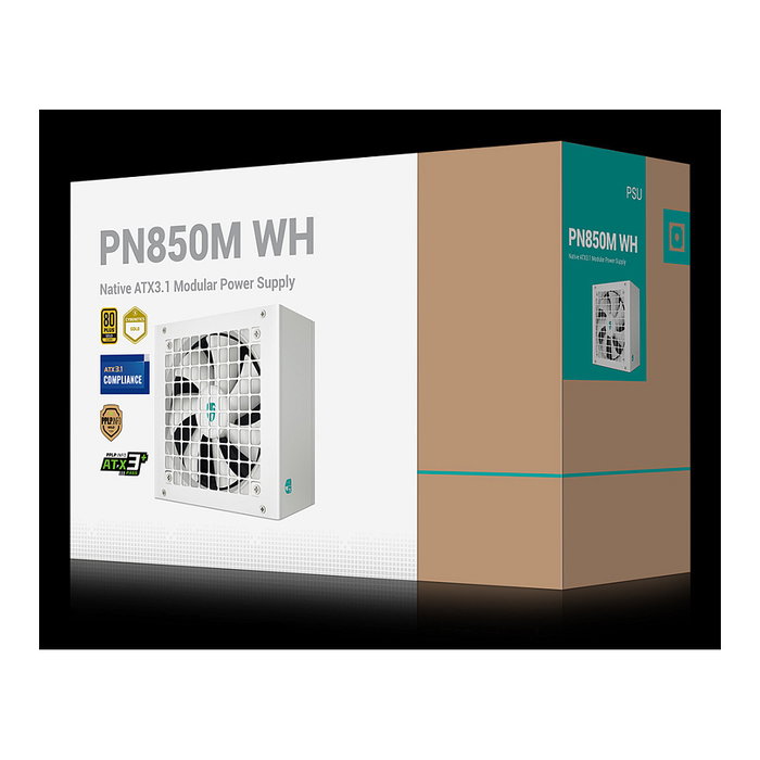 DeepCool PN850-M White Fuente de Alimentación ATX 3.1 850W 80 PLUS Gold Totalmente Modular