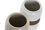 DKD Home Decor Vaso Beige Blanco Gres 8 x 12 x 8 cm (12 Unidades)