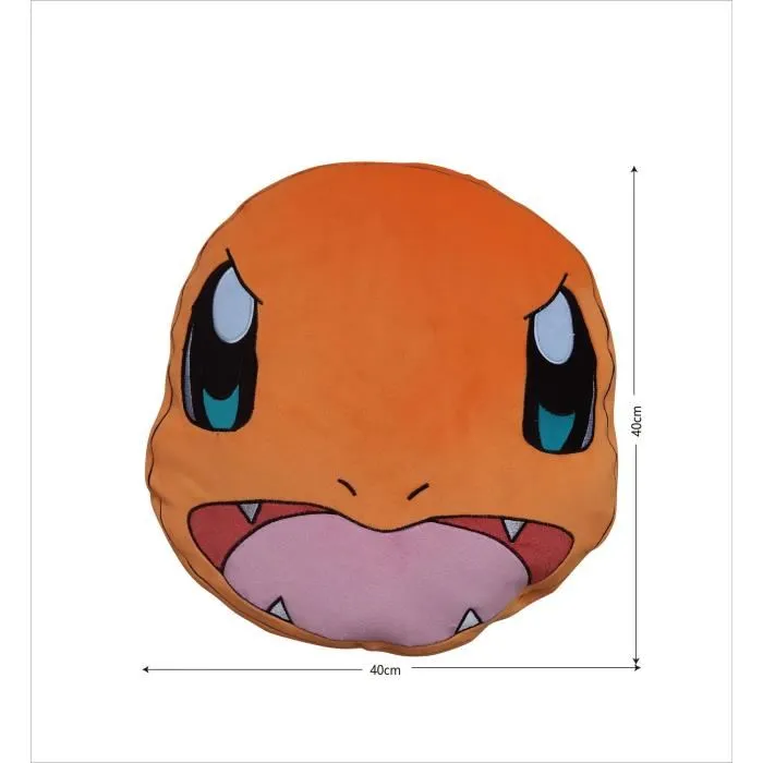 Pokemon Cojín 3D Premium Cara de Charmander Microfibra 40 cm POK3700891706759