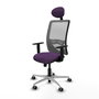 PIQUERAS Y CRESPO Silla de oficina Zulema con mecanismo Sincro, Morado y Gris