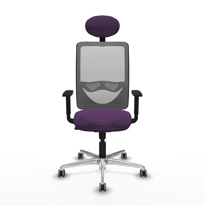 PIQUERAS Y CRESPO Silla de oficina Zulema con mecanismo Sincro, Morado y Gris PIQUERAS Y CRESPO Silla de oficina Zulema con mecanismo Sincro, Morado y Gris