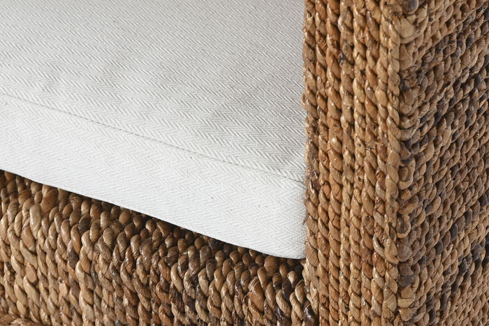 DKD Home Decor Banana 1c25 Sillón Natural Fibra Teca 60 x 60 x 86 cm (2 Unidades) Incluye Cojín