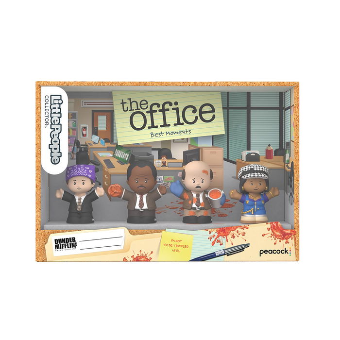 Little People Pack 4 Figuras The Office Hvg56 - Edición Especial Little People Collector, Figuras de episodios icónicos
