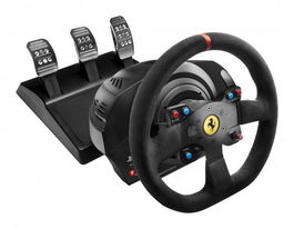 Thrustmaster Volante + Pedales T300 Ferrari Integral Alcantara Edition para PS3/PS4/PC (4160652)