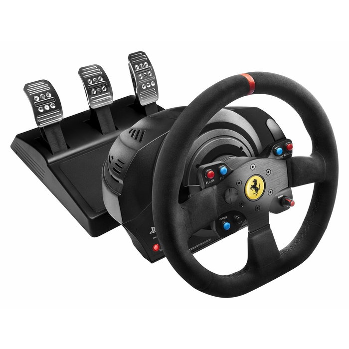 Thrustmaster T300 Ferrari Integral Alcantara Edition Volante + Pedales Negro
