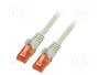 GOOBAY Patch Cord Cat 6 U/UTP 0,5m Gris