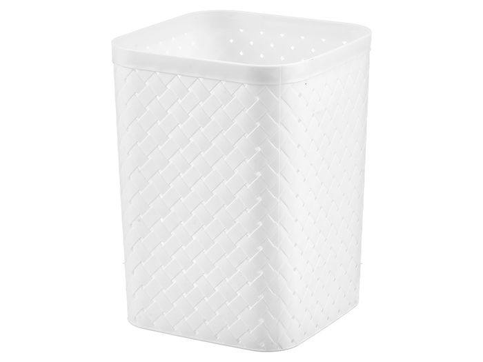 Pincello Papelera Cuadrada Blanca 19 x 26 x 19 cm (Set de 12)